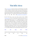Tìm hiểu Alexa