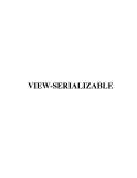VIEW-SERIALIZABLE