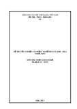 Đề Thi Tốt Nghiệp Cao Đẳng Nghề Hàn Khóa II (2008-2011) Mới Nhất