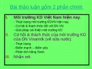 Bài Thảo Luận Môi Trường Kinh Doanh Mới Nhất Của Doanh Nghiệp Vinamilk