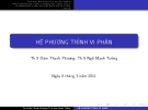 Hệ phương trình vi phân: Tổng hợp kiến thức và bài tập