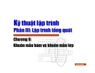 Khuôn mẫu hàm và khuôn mẫu lớp: Kỹ thuật lập trình tổng quát - Phần III