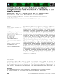 Báo cáo khoa học: Identiﬁcation of a preferred substrate peptide for transglutaminase 3 and detection of in situ activity in skin and hair follicles