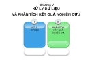 Học Phần Điều Tra Xã Hội Học: Chương V - Xử Lý Dữ Liệu và Phân Tích Kết Quả Nghiên Cứu