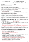 Đề thi thử Đại học môn Sinh học năm 2012