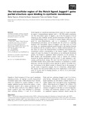 Báo cáo khoa học: The intracellular region of the Notch ligand Jagged-1 gains partial structure upon binding to synthetic membranes