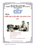 Đề tài: CHIẾN DỊCH VIỆT BẮC THU-ĐÔNG NĂM 1947
