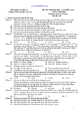 Đề thi thử Đại học, Cao đẳng 2012 môn Sinh học mã 109: Tuyển tập đề thi hay
