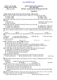 Đề thi thử ĐH môn Sinh học năm 2012, mã đề 642 (lần 2)