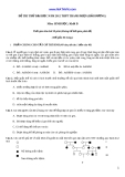 Đề Thi Thử Đại Học Môn Sinh Học Khối B năm 2012 THPT Thanh Miện (Hải Dương)