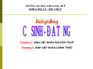Bài giảng Cổ sinh-Địa tầng: Tổng quan kiến thức