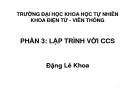 Lập trình CCS: Đặng Lê Khoa - Trường ĐH KHTN, Khoa Điện tử Viễn thông
