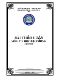 Bài Thảo Luận Tin Học Đại Cương: Kinh Nghiệm và Tổng Hợp