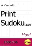 Sudoku Hard: Chơi trò chơi ô số A year with Print Sudoku Hard
