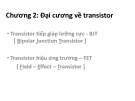 Transistor: Đại cương về transistor (Chương 2)