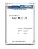 Chuyên đề Kinh tế vĩ mô: Môn học trọng yếu và ứng dụng thực tế