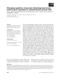 Báo cáo khoa học: Diverging regulation of pyruvate dehydrogenase kinase isoform gene expression in cultured human muscle cells