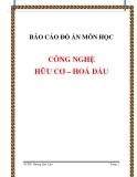 Báo cáo đồ án môn học công nghệ hữu cơ – Hoá dầu