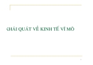 Lý thuyết Kinh tế vĩ mô: Khái quát [chuẩn nhất]