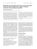 Báo cáo khoa học:  DNA-binding and transcription characteristics of three cloned sigma factors from mustard (Sinapis alba L.) suggest overlapping and distinct roles in plastid gene expression