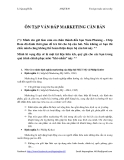 ÔN TẬP VẤN ĐÁP MARKETING CĂN BẢN