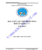 Bài tập lập trình hướng đối tượng C++: Tổng hợp [Kinh nghiệm/Mới nhất]