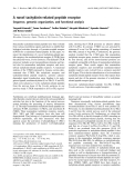 Báo cáo khoa học:  A novel tachykinin-related peptide receptor