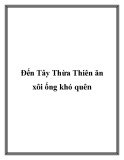 Đến Tây Thừa Thiên ăn xôi ống khó quên