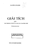 Giải tích (Tập 1): Giáo trình lý thuyết và bài tập có hướng dẫn của Nguyễn Xuân Liêm