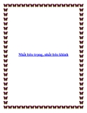 Nhất bên trọng, nhất bên khinh