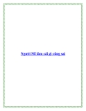 Người Mĩ làm cái gì cũng sai