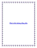 Phát triển không đồng đều