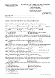 Đề khảo sát chất lượng môn Sinh học Đại học 2010-2011 lần 1 - THPT Nga Sơn - Mã đề 132