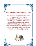 Thông tư liên tịch 36/2011/TTLT-BKHCN-BTC-BNV: Sửa đổi, bổ sung Thông tư liên tịch 12/2006/TTLT-BKHCN-BTC-BNV hướng dẫn Nghị định 115/2005/NĐ-CP về cơ chế tự chủ