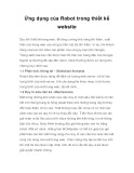 Ứng dụng của Robot trong thiết kế website