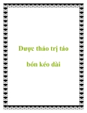 Dược thảo trị táo bón kéo dài