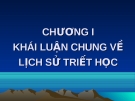 Bài giảng Triết học: Dành cho sinh viên và người yêu thích Triết học