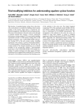 Báo cáo Y học:  Thiol-modifying inhibitors for understanding squalene cyclase function