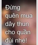Đừng Quên Mua Dây Thun Cho Quần Đùi Nhé!
