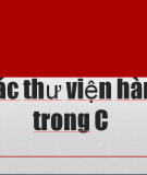 Thư viện các hàm trong C: Tổng hợp đầy đủ và chi tiết nhất