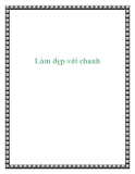 Làm đẹp với chanh