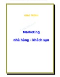 Giáo trình Marketing Nhà hàng Khách sạn: Kinh nghiệm, Mới nhất