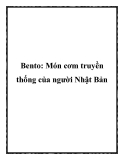 Bento: Món cơm truyền thống của người Nhật Bản