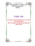 Chương trình đào tạo nhân viên ngành Thép Việt Nam: Xây dựng phục vụ áp dụng ISO 14001: 2004