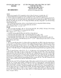 Đề thi học sinh giỏi lớp 11 THPT tỉnh Hà Tỉnh năm học 2012 Môn Hóa