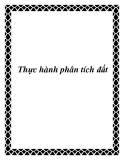 Thực hành phân tích đất
