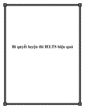 Bí quyết luyện thi IELTS hiệu quả