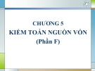 Kiểm toán phần 2 (ThS. Nguyễn Văn Thịnh) - Chương 5 (F)