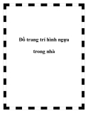 Đồ trang trí hình ngựa trong nhà