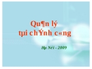 Quản lý tài chính công: Kinh nghiệm và giải pháp tốt nhất